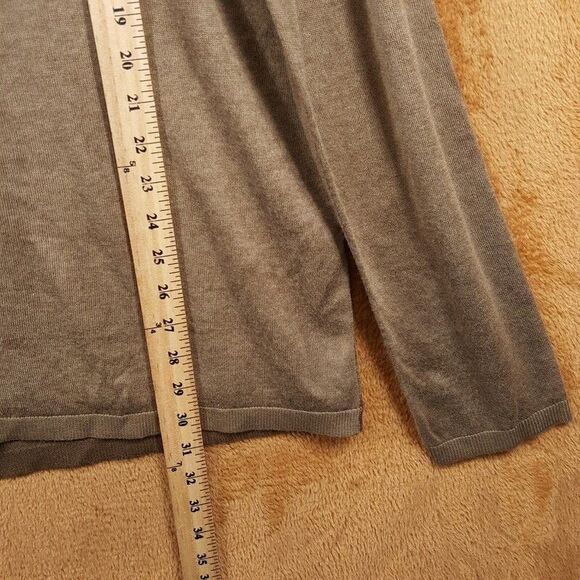 JOHN VARVATOS Shirt Mens XL Brown Henley Silk Cashmere Chestnut CHRISTIE $448 - Picture 8 of 9